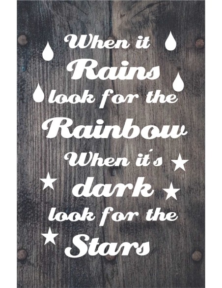 Skilt 101 - When it rains