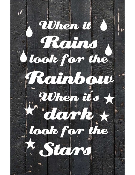 Skilt 101 - When it rains