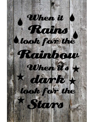 Skilt 101 - When it rains