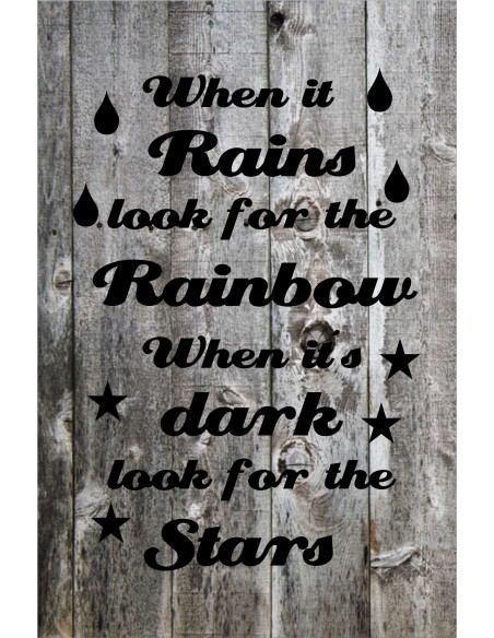 Skilt 101 - When it rains