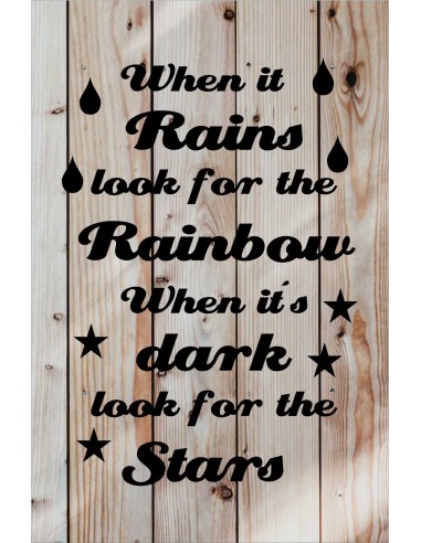 Skilt 101 - When it rains