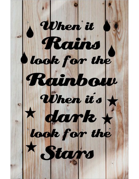 Skilt 101 - When it rains