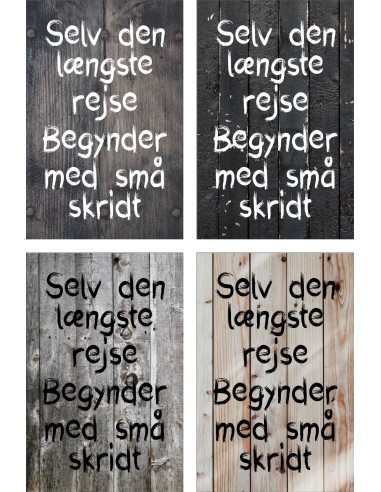 Skilt 104 - Selv den længste rejse