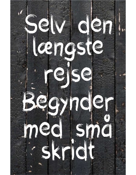 Skilt 104 - Selv den længste rejse