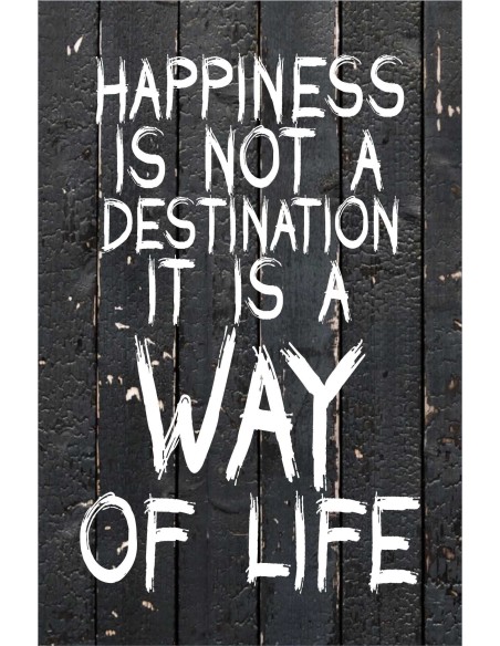 Skilt 107 - Happiness is not a