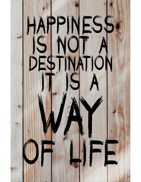 Skilt 107 - Happiness is not a