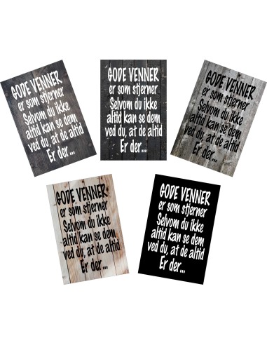 Skilte 114 - Gode Venner er som stjerner