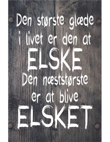 Skilt 115 - Den største glæde