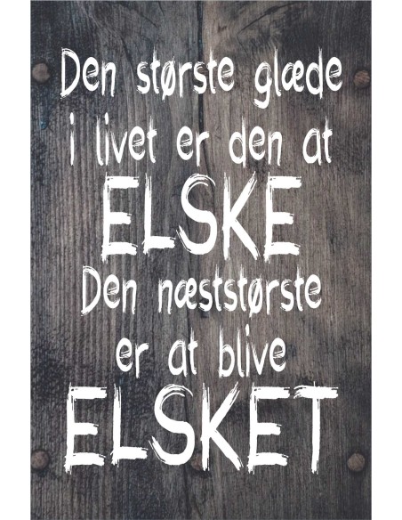 Skilt 115 - Den største glæde