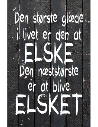 Skilt 115 - Den største glæde