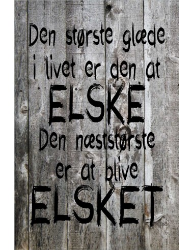 Skilt 115 - Den største glæde