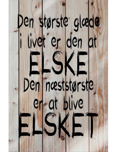 Skilt 115 - Den største glæde