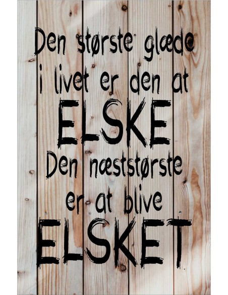 Skilt 115 - Den største glæde