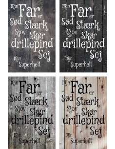 Skilt 124 - Min far er 2