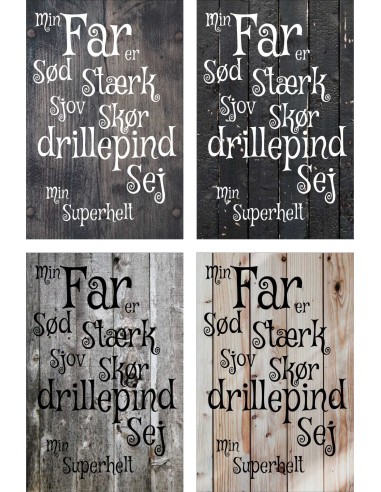 Skilt 124 - Min far er