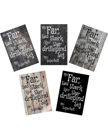 Skilt 124 - Min far er