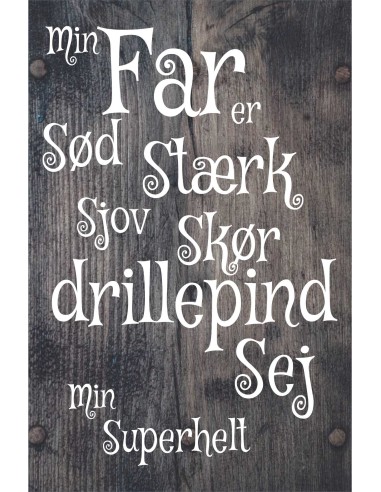 Skilt 124 - Min far er