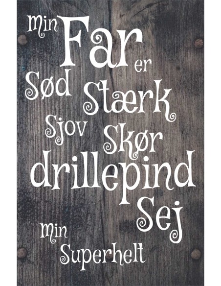 Skilt 124 - Min far er