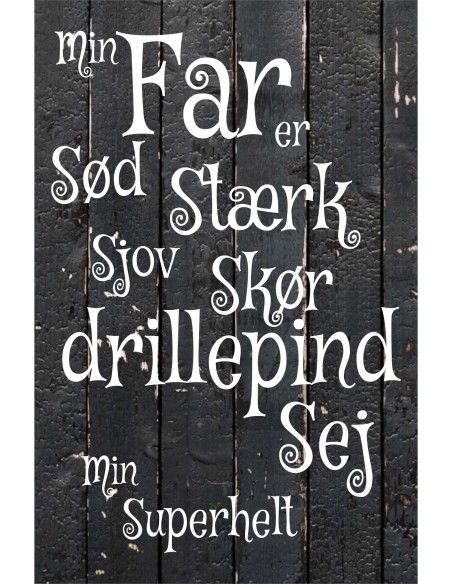 Skilt 124 - Min far er