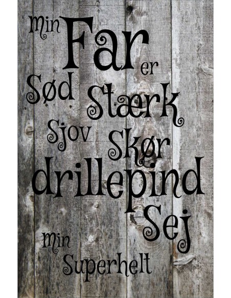 Skilt 124 - Min far er