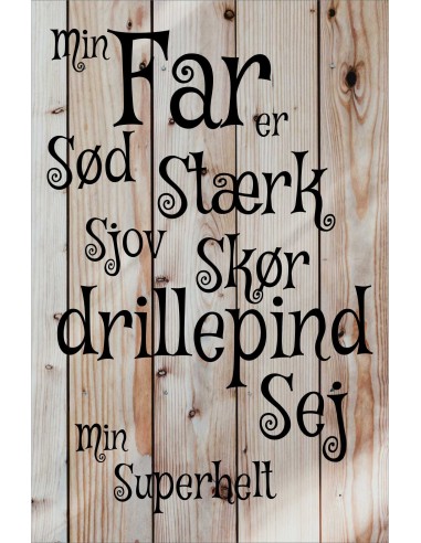 Skilt 124 - Min far er