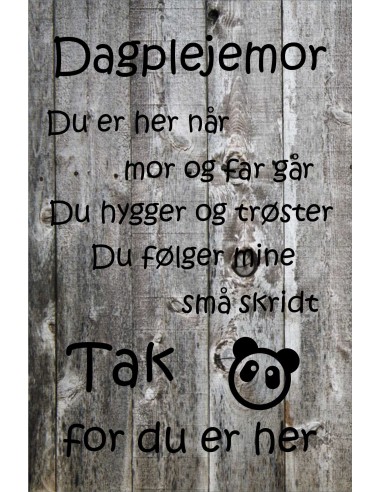 Skilt 128 - Dagplejemor