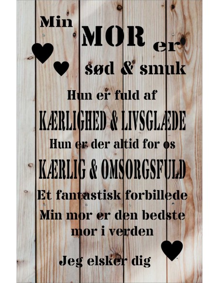 Skilt 130 - Min mor er