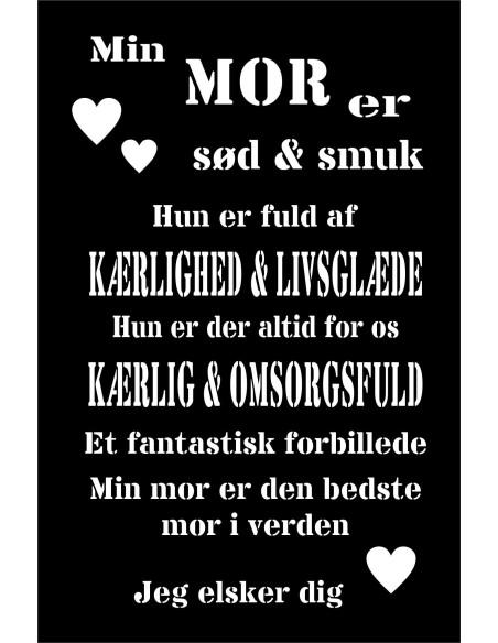 Skilt 130 - Min mor er