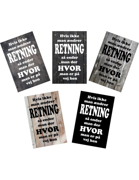 Skilt 131 - Hvis man ikke ædre retning