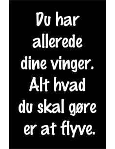 Skilt 146 - Du har allerede dine vinger