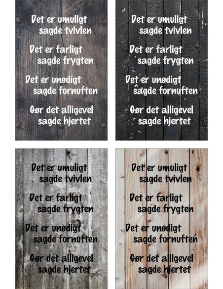 Skilt 148 - Det er umuligt sagde