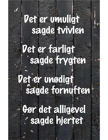 Skilt 148 - Det er umuligt sagde