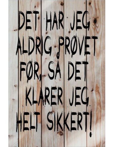 Skilt 149 - Det har jeg aldrig prøvet før