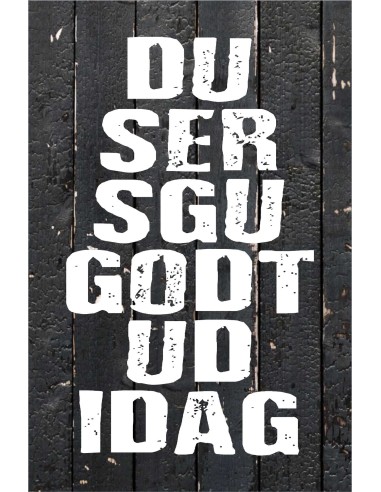 Skilt 160 - du ser sgu godt ud idag