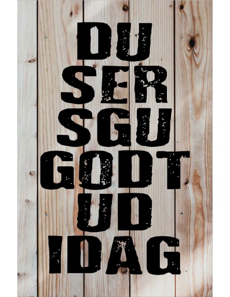 Skilt 160 - du ser sgu godt ud idag