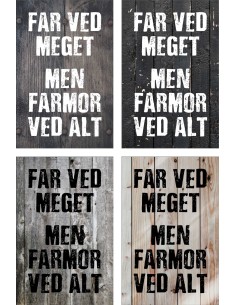 Skilt 161 - Far ved meget 2