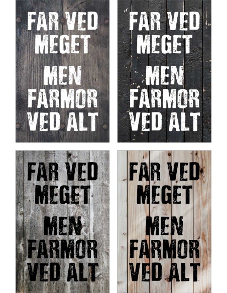 Skilt 161 - Far ved meget