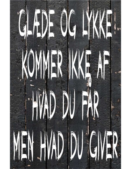 Skilt 163 - Glæde og lykke