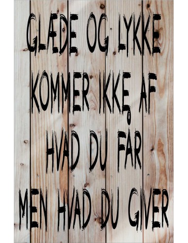 Skilt 163 - Glæde og lykke