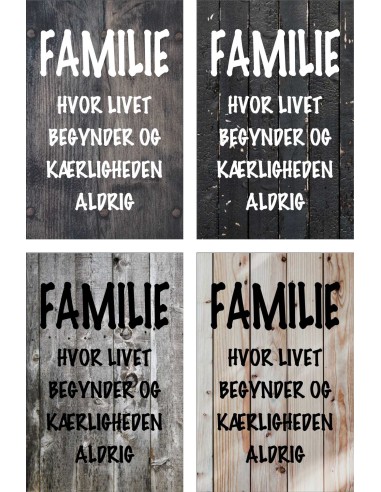 Skilt 165 - Familie