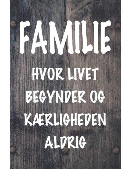 Skilt 165 - Familie