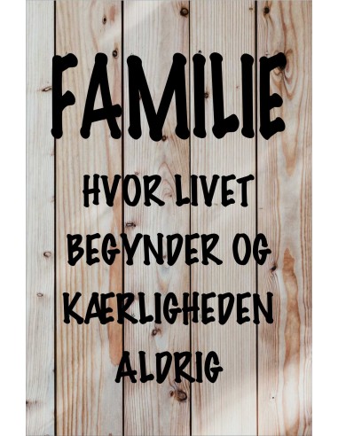 Skilt 165 - Familie