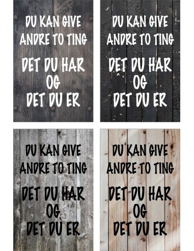 Skilt 166 - Du kan give