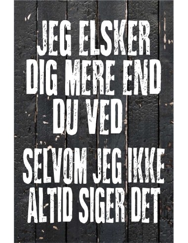 Skilt 167 - Jeg elsker dig
