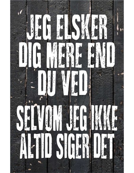 Skilt 167 - Jeg elsker dig