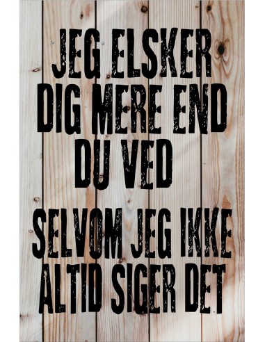 Skilt 167 - Jeg elsker dig