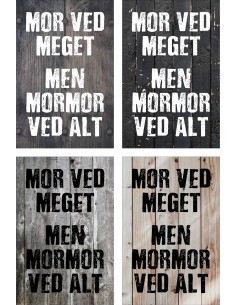 Skilt 168 - Mor ved meget 2