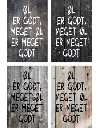 Skilt 170 - Øl er godt