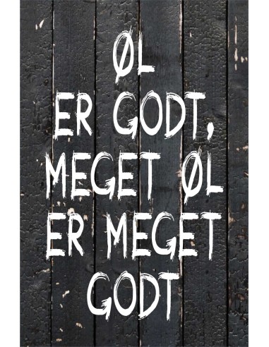 Skilt 170 - Øl er godt