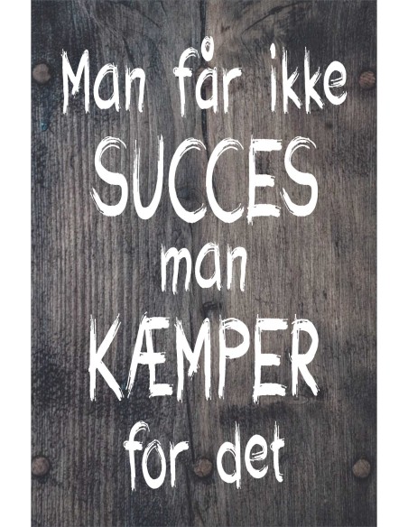Skilt 172 - Man får ikke succes